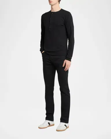 Tom Ford Men's Archer Suede and Leather Low-Top Sneakers | Thumbnail 3 Tom Ford Men's Archer Suede and Leather Low-Top Sneakers | Thumbnail 3