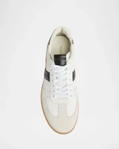 Tom Ford Men's Archer Suede and Leather Low-Top Sneakers | Thumbnail 6 Tom Ford Men's Archer Suede and Leather Low-Top Sneakers | Thumbnail 6
