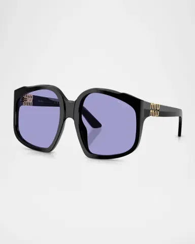 Miu Miu MU A07SF Acetate Square Sunglasses | Thumbnail 2 Miu Miu MU A07SF Acetate Square Sunglasses | Thumbnail 2