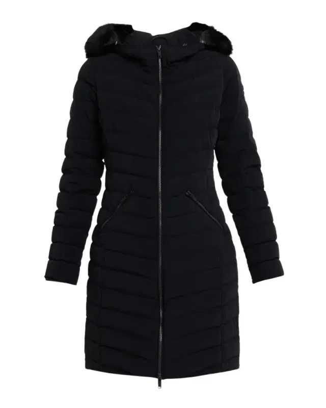 Moose Knuckles Andesite Down Parka with Removable Hood & Shearling Trim