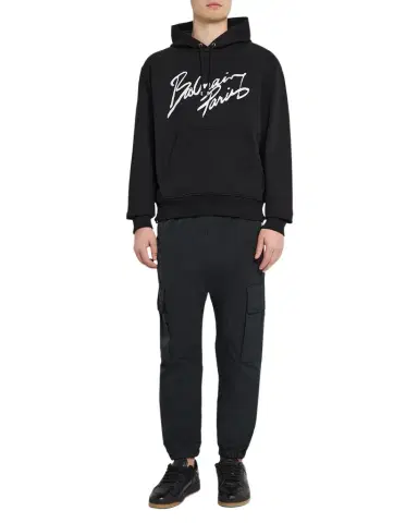 Balmain Men 's Paris Cotton Hoodie | Thumbnail 1 Balmain Men 's Paris Cotton Hoodie | Thumbnail 1