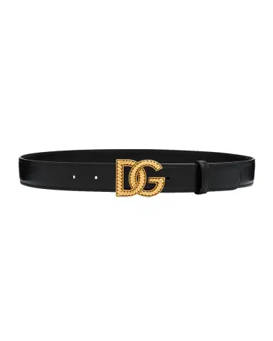 Dolce & Gabbana Leather Logo Buckle Belt | Thumbnail 2