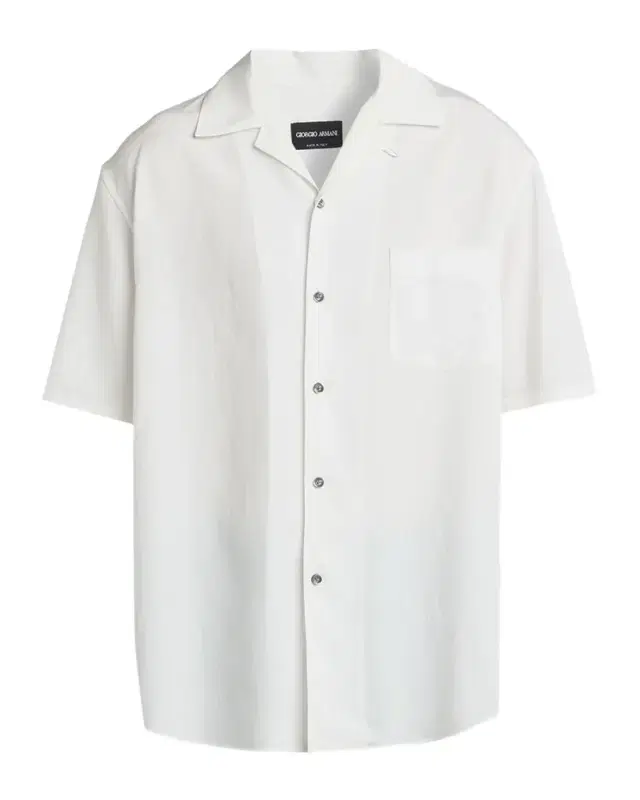 Giorgio Armani Men's Viscose and Nylon Pocket Short-Sleeve Shirt