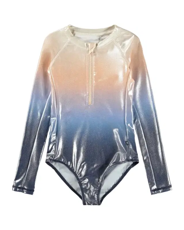 Girl 's Necky Long-Sleeved One-Piece Swimsuit, Size 5-14