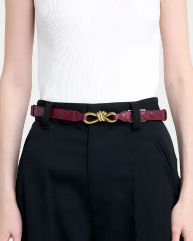 Bottega Veneta Andiamo Intrecciato Leather Belt | Thumbnail 2 Bottega Veneta Andiamo Intrecciato Leather Belt | Thumbnail 2