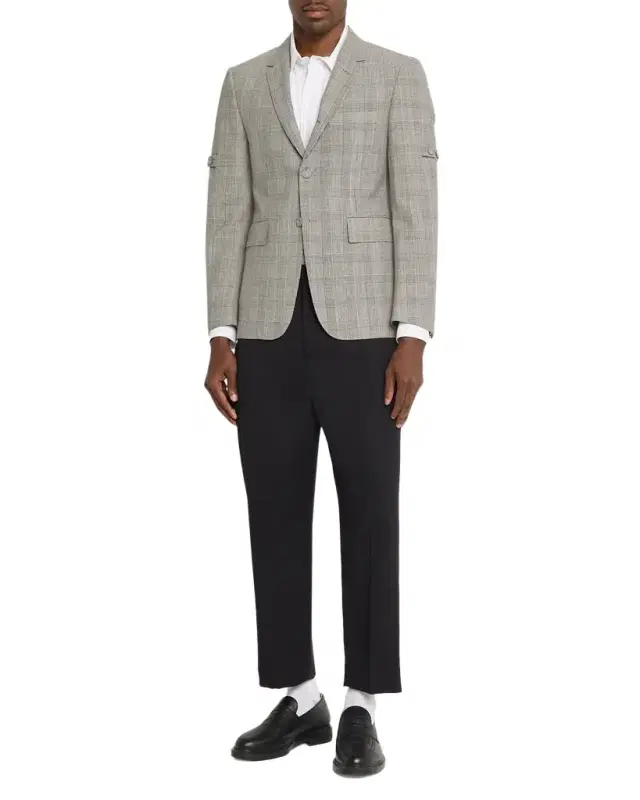 Thom Browne Men 's Fit 1 Single-Breasted Prince of Wales Sport Coat