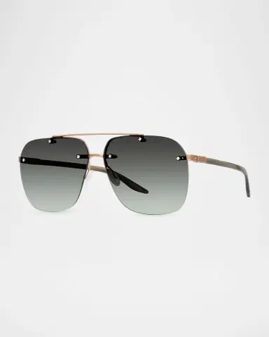 BARTON PERREIRA Daniel 64mm Metal Aviator Sunglasses | Thumbnail 3 BARTON PERREIRA Daniel 64mm Metal Aviator Sunglasses | Thumbnail 3