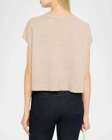 Eileen Fisher Bateau-Neck Organic Linen Sweater | Thumbnail 3 Eileen Fisher Bateau-Neck Organic Linen Sweater | Thumbnail 3