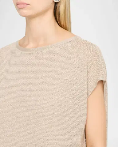 Eileen Fisher Bateau-Neck Organic Linen Sweater | Thumbnail 5 Eileen Fisher Bateau-Neck Organic Linen Sweater | Thumbnail 5