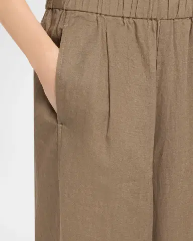 Eileen Fisher Cropped Organic Linen Lantern Pants | Thumbnail 5