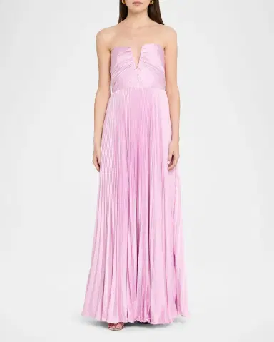As It May Ella Strapless Pleated A-Line Gown | Thumbnail 2 As It May Ella Strapless Pleated A-Line Gown | Thumbnail 2