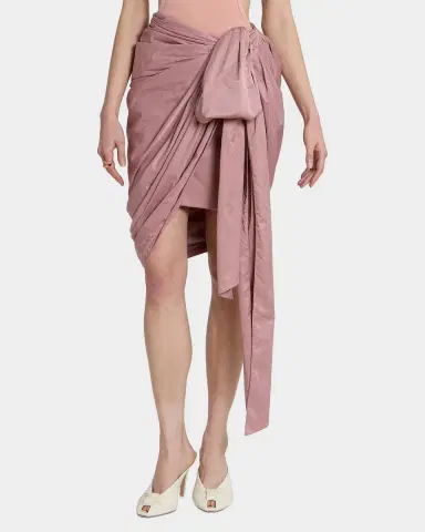 Chloé Technical Satin Mid-Length Wrap Skirt | Thumbnail 3 Chloé Technical Satin Mid-Length Wrap Skirt | Thumbnail 3
