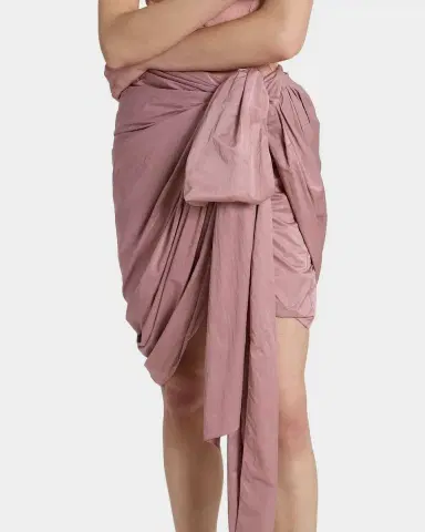 Chloé Technical Satin Mid-Length Wrap Skirt | Thumbnail 4 Chloé Technical Satin Mid-Length Wrap Skirt | Thumbnail 4