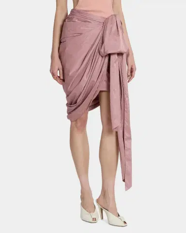 Chloé Technical Satin Mid-Length Wrap Skirt | Thumbnail 5 Chloé Technical Satin Mid-Length Wrap Skirt | Thumbnail 5