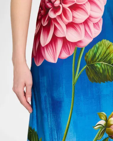 Elie Tahari The Sonja Garden Ombré Floral-Print Maxi Dress | Thumbnail 5 Elie Tahari The Sonja Garden Ombré Floral-Print Maxi Dress | Thumbnail 5