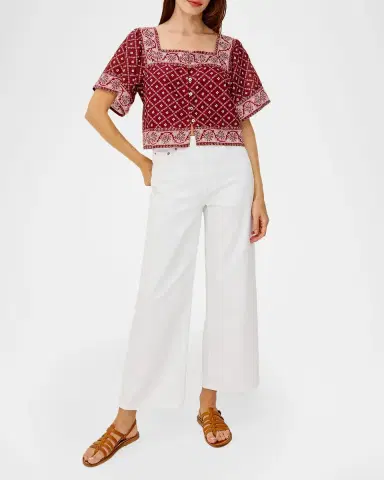Rails Ellen Printed Crop Top | Thumbnail 2 Rails Ellen Printed Crop Top | Thumbnail 2