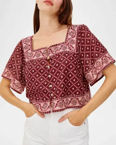 Rails Ellen Printed Crop Top | Thumbnail 4 Rails Ellen Printed Crop Top | Thumbnail 4