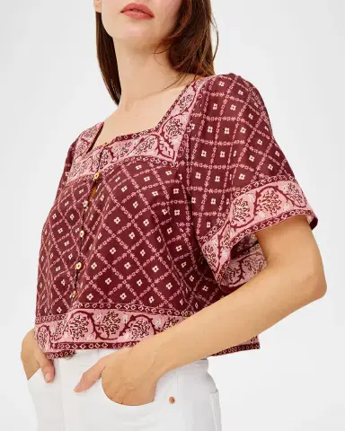 Rails Ellen Printed Crop Top | Thumbnail 6 Rails Ellen Printed Crop Top | Thumbnail 6