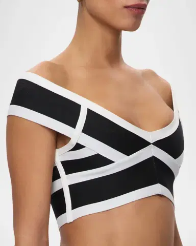 Hervé Léger The Spotlight Crop Top | Thumbnail 5