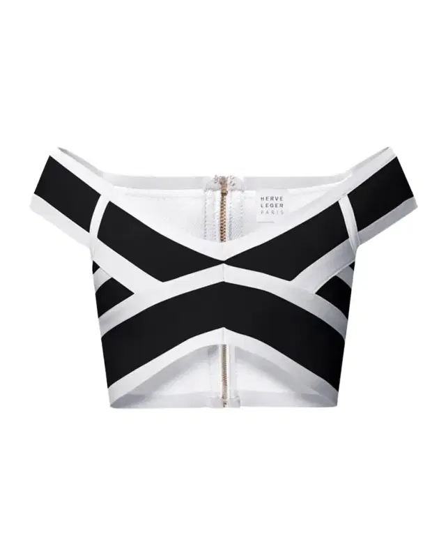 Herve Leger The Spotlight Crop Top