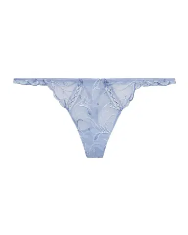 Lise Charmel Nymphe Bleue Embroidered Tulle Thong | Thumbnail 1