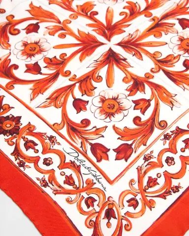 Dolce & Gabbana Floral Silk Twill Scarf | Thumbnail 3 Dolce & Gabbana Floral Silk Twill Scarf | Thumbnail 3