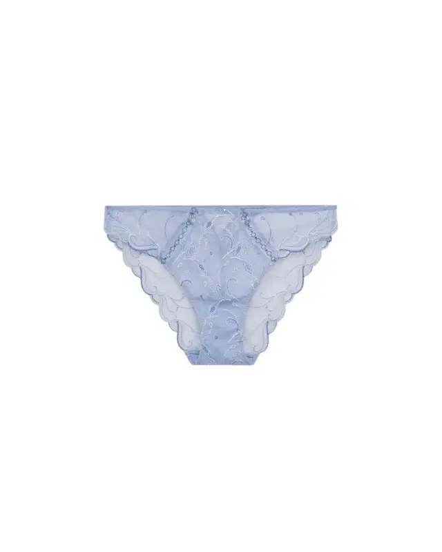 Nymphe Bleue Embroidered Tulle Italian Briefs