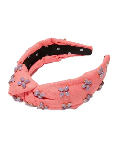 Lele Sadoughi Knotted Embellished Stone Headband | Thumbnail 1