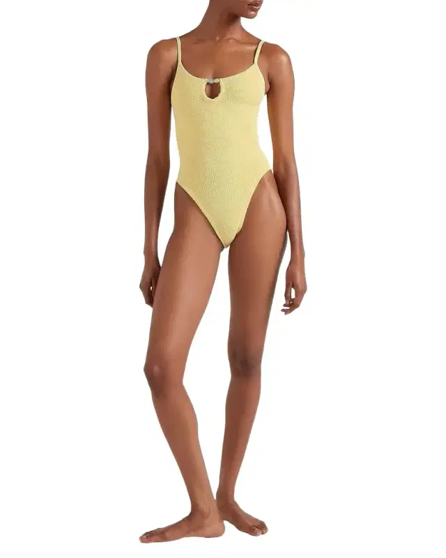 Hunza G Mia Beaded One-Piece Swimsuit