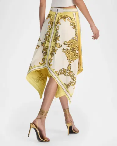 ALICE + OLIVIA Davina Handkerchief Midi Skirt | Thumbnail 3 ALICE + OLIVIA Davina Handkerchief Midi Skirt | Thumbnail 3