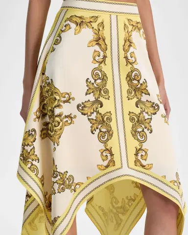 ALICE + OLIVIA Davina Handkerchief Midi Skirt | Thumbnail 5 ALICE + OLIVIA Davina Handkerchief Midi Skirt | Thumbnail 5