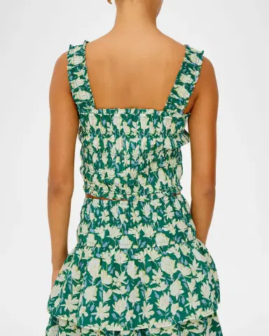 RAILS Quinn Floral Smocked Crop Top | Thumbnail 3 RAILS Quinn Floral Smocked Crop Top | Thumbnail 3