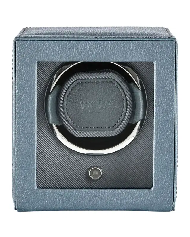 WOLF Cub Single Watch Winder with Cover, Future Grey