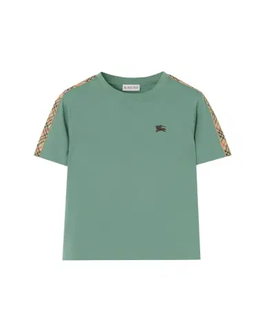 Burberry Boy's Check-Trim Cotton T-Shirt, Size 4-14 | Thumbnail 3 Burberry Boy's Check-Trim Cotton T-Shirt, Size 4-14 | Thumbnail 3