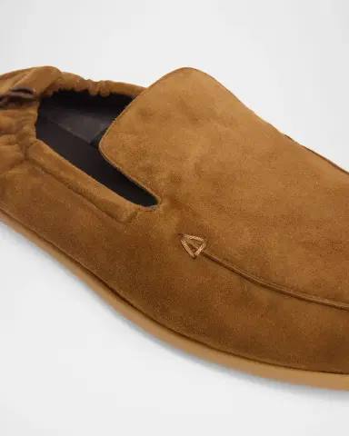Bottega Veneta Men's Dawson Suede Elastic-Back Loafers | Thumbnail 4 Bottega Veneta Men's Dawson Suede Elastic-Back Loafers | Thumbnail 4