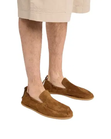 Bottega Veneta Men's Dawson Suede Elastic-Back Loafers | Thumbnail 1 Bottega Veneta Men's Dawson Suede Elastic-Back Loafers | Thumbnail 1