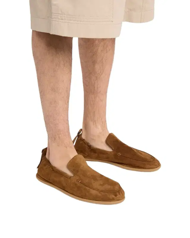 Bottega Veneta Men 's Dawson Suede Elastic-Back Loafers