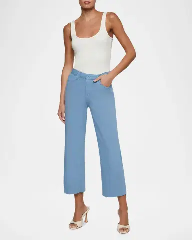 L'Agence Wanda High-Rise Cropped Wide Jeans | Thumbnail 2