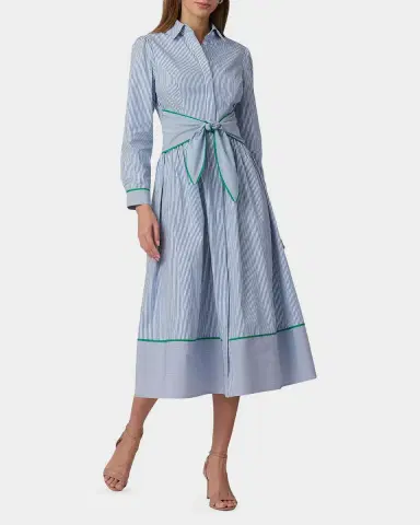 Shoshanna Clarice Cotton Midi-Shirtdress | Thumbnail 2