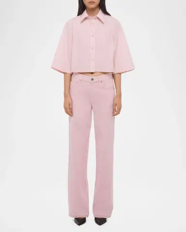 Helmut Lang Cropped Poplin Trench Shirt | Thumbnail 2 Helmut Lang Cropped Poplin Trench Shirt | Thumbnail 2