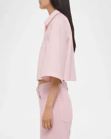 Helmut Lang Cropped Poplin Trench Shirt | Thumbnail 7 Helmut Lang Cropped Poplin Trench Shirt | Thumbnail 7