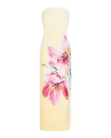 Milly Vera Strapless Floral-Print Maxi Dress | Thumbnail 1 Milly Vera Strapless Floral-Print Maxi Dress | Thumbnail 1