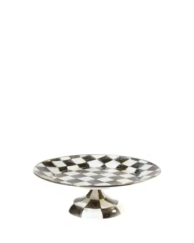 MacKenzie-Childs Small Courtly Check Pedestal Platter | Thumbnail 1 MacKenzie-Childs Small Courtly Check Pedestal Platter | Thumbnail 1