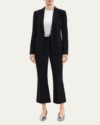 Theory Admiral Crepe One-Button Staple Blazer | Thumbnail 2 Theory Admiral Crepe One-Button Staple Blazer | Thumbnail 2