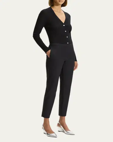 Theory Thaniel Slim Cropped Stretch Pants | Thumbnail 4 Theory Thaniel Slim Cropped Stretch Pants | Thumbnail 4