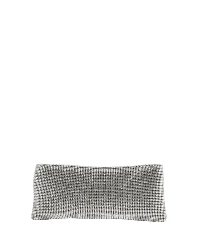 Christian Louboutin Maykimay Mesh Crystal Pouch Clutch Bag