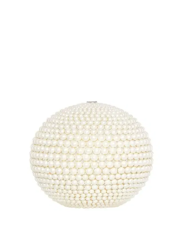 Judith Leiber Couture Sphere Pearly Minaudiere