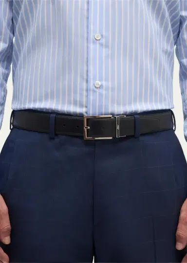 Brioni Men's Twist Buckle Reversible Belt | Thumbnail 2