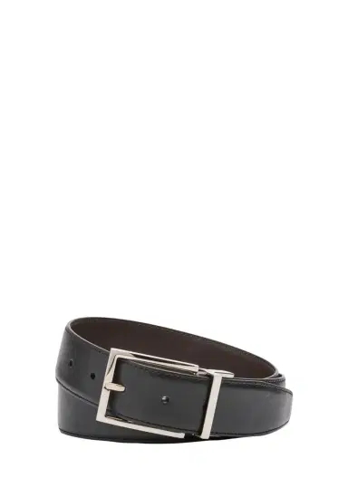 Brioni Men's Twist Buckle Reversible Belt | Thumbnail 3