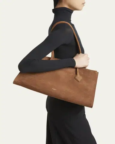 Alaïa Le Teckel Tote Bag in Suede and Leather | Thumbnail 2